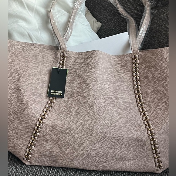 Badgley Mischka Pink Tote - Picture 1 of 2